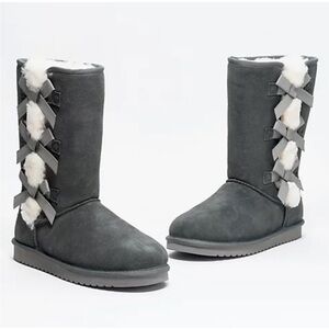 Koolaburra by UGG Suede Bow Tall Boots size 9